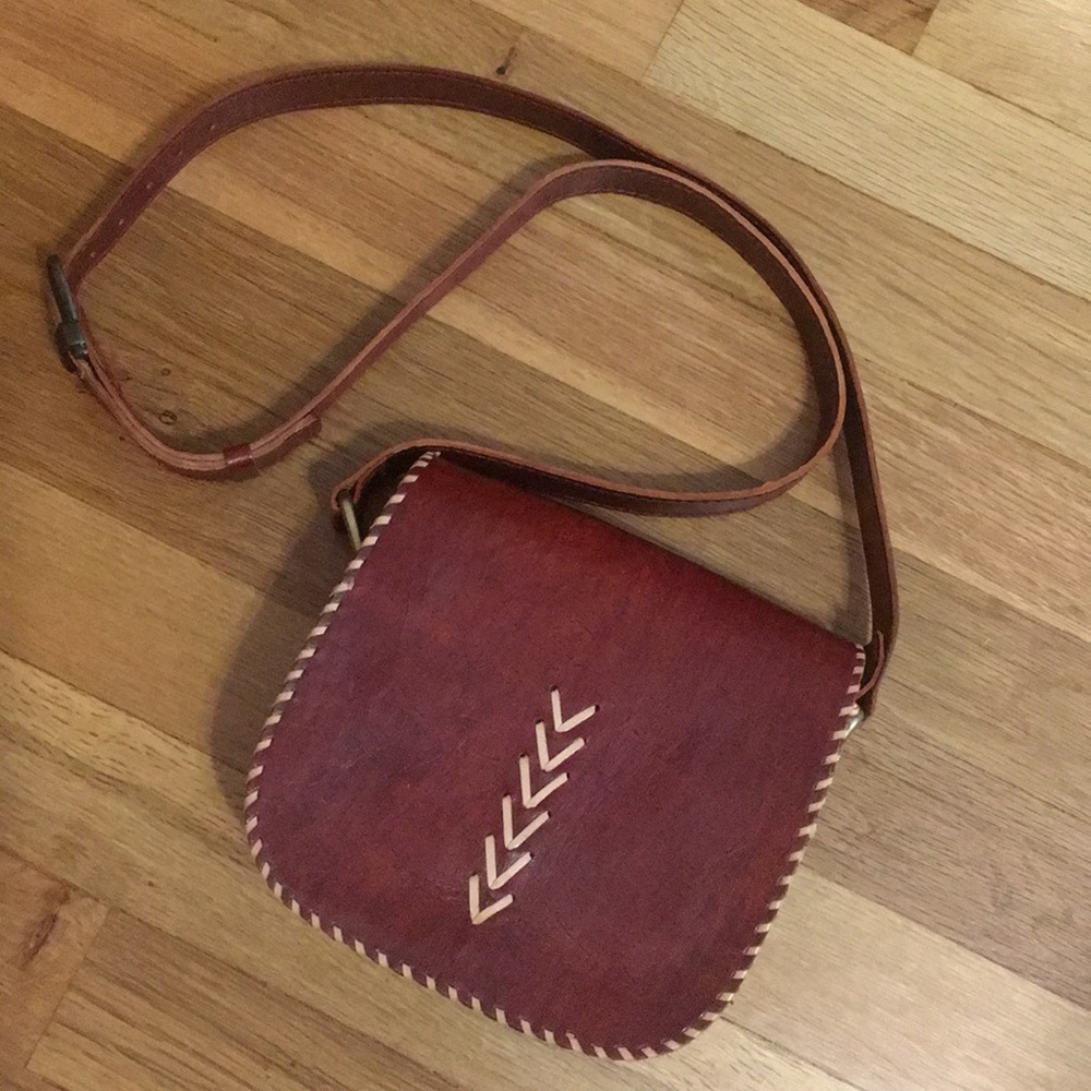 NWOT Small Handmade Leather Purse